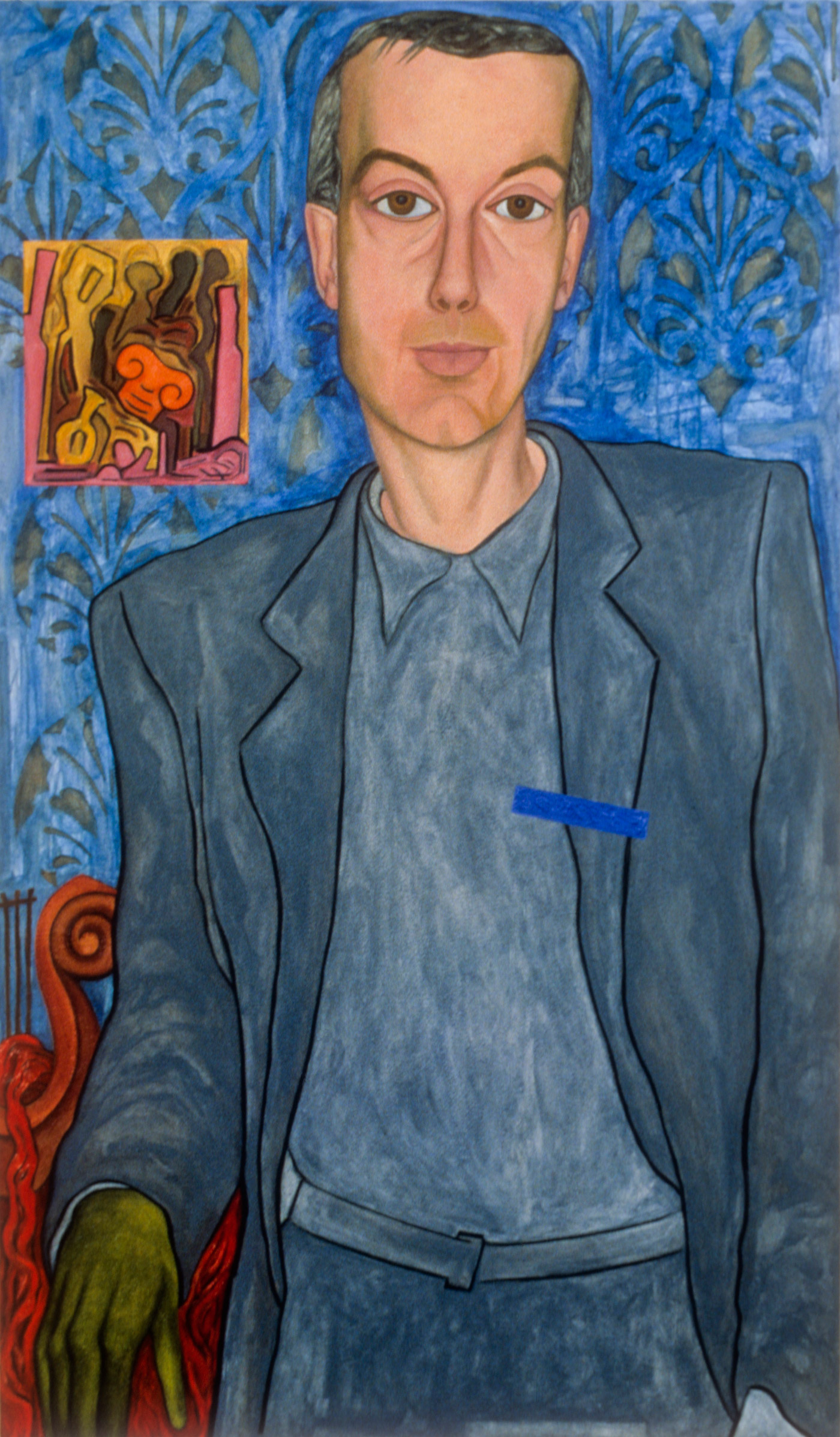 Portrait of John Ash, 1998 | 60” x 35” | Oil & Acrylic on Canvas