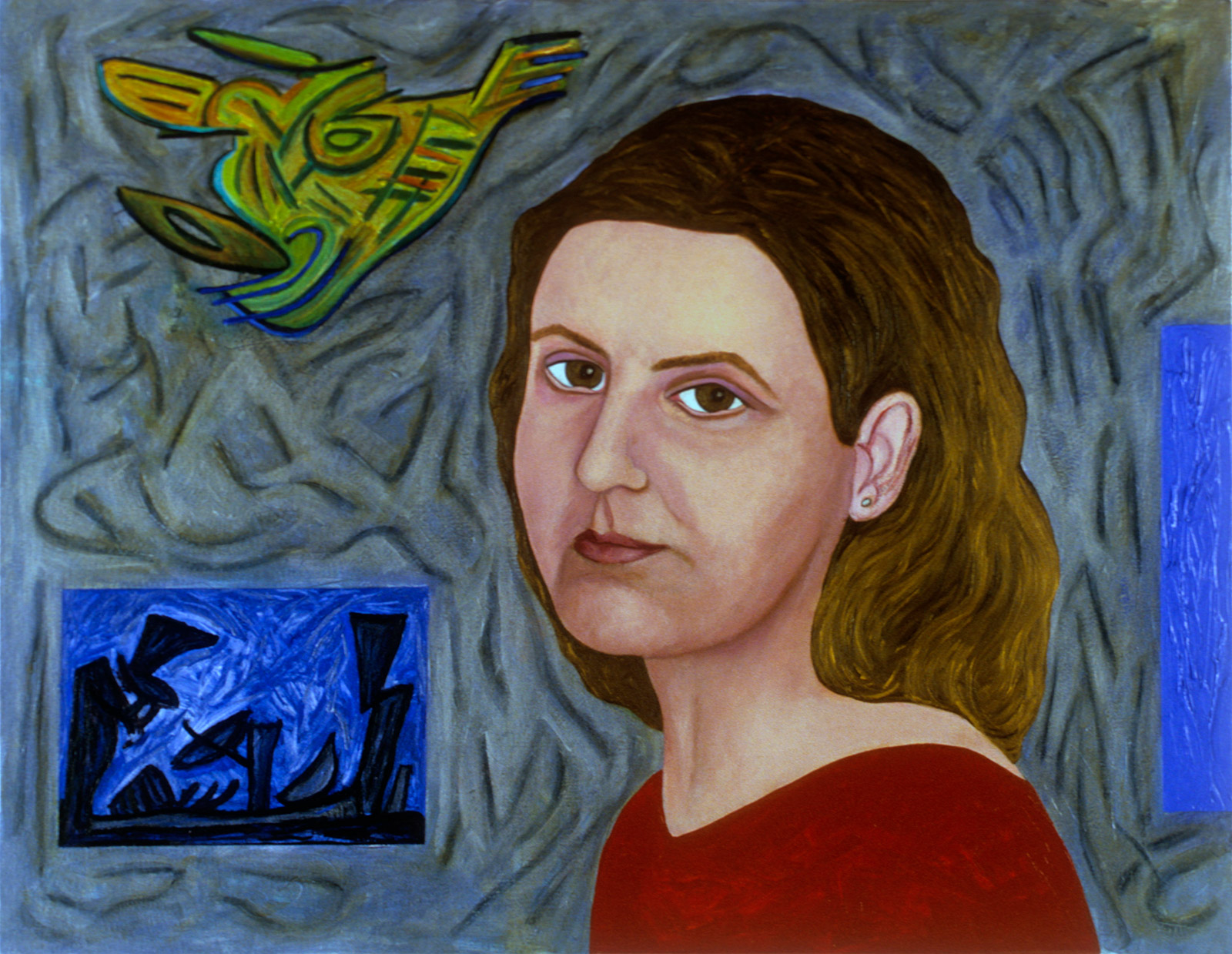 Lucy, 2003 | 20" x 26" | Oil & Acrylic on Canvas | Collection of Lucy Fremont