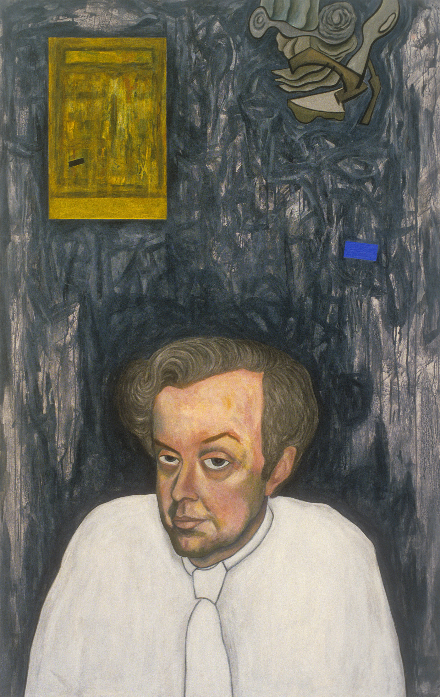 Portrait of Ted Mooney, 1996 | 68 5/8” x 53 1/2” | Oil & Acrylic on Canvas