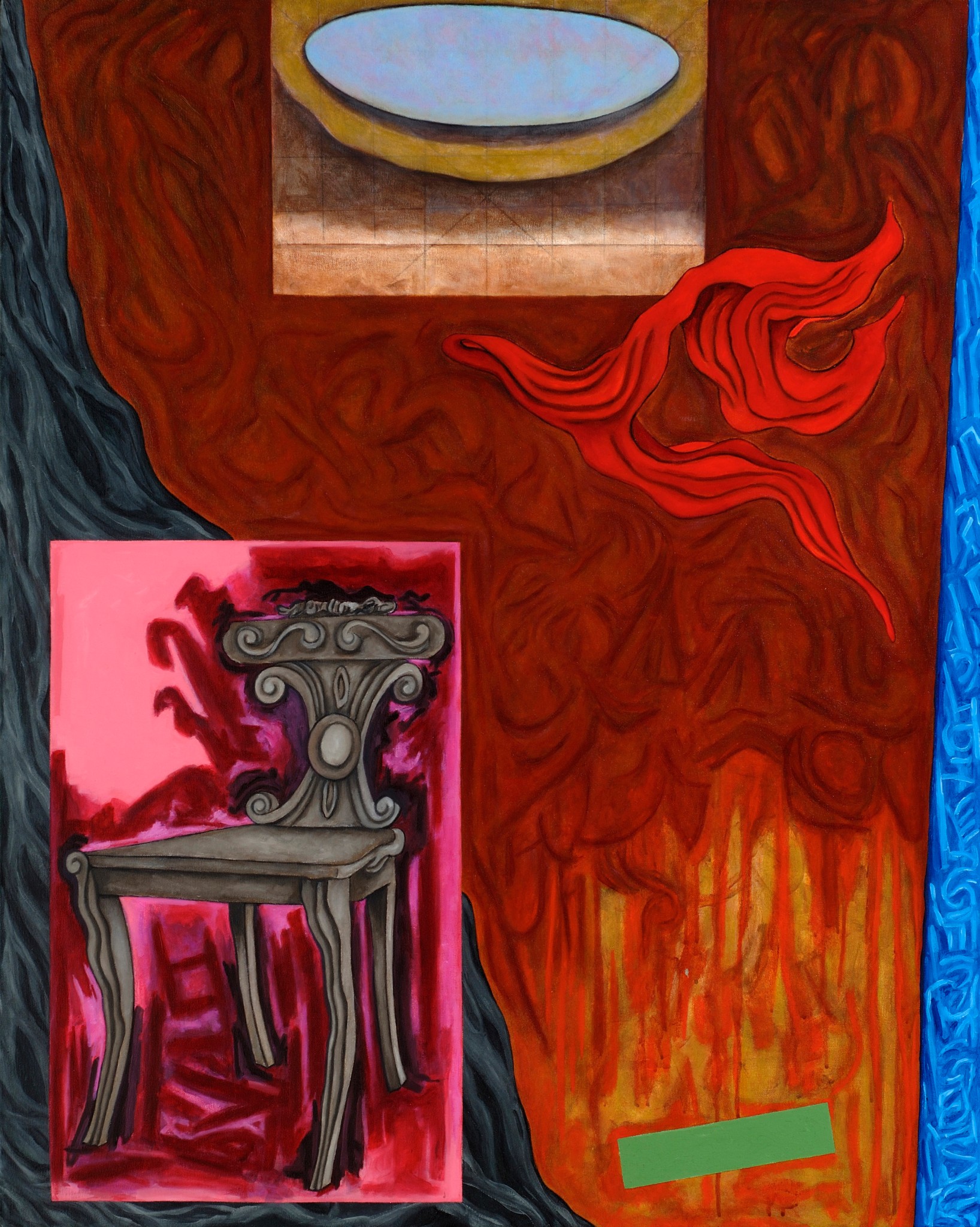 The Antechamber, 2007 | 50” x 40” | Oil & Acrylic on Canvas | Collection of Denise Polit, Saratoga Springs, New York