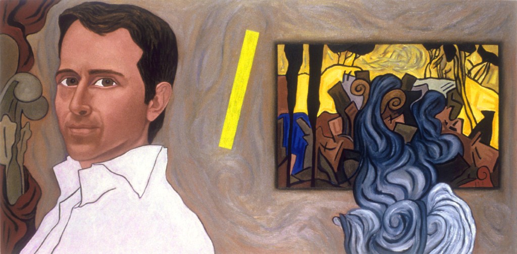 Wilson, 2003 | [Portrait of Wilson Hand Kidde] | 20” x 40” | Oil & Acrylic on Canvas | Collection of The Albany Institute of History & Art